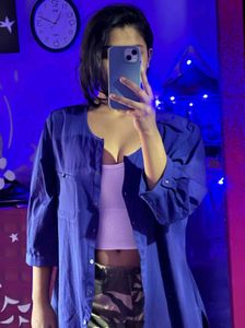 Blue Shirt Dress