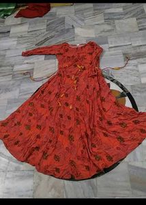 Nyra Cut Silk Kurta And Froc