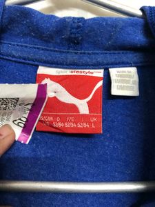 Puma Blue Long Sleeve hoodie