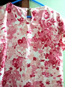 Floral Ruffle Sleeve Top