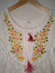 Floral Chikankari Kurta Set