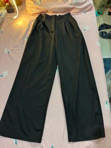 Black straight leg pants