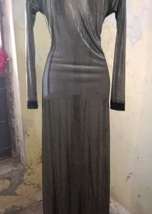 Elegant Sheer Maxi Dress