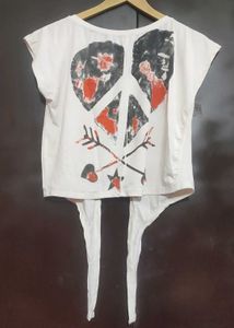 Off White Crop Top For 36 Bust