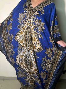 Vintage Blue Patterned Kaftan