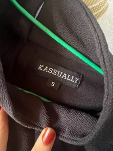 KASUALLY black Peplum Top