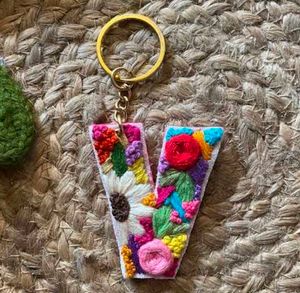 Handmade Embroidery Keychain