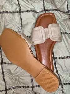 Elegant Beige Slip-On Sandals