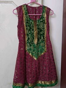 Neerus party Wear A Line Kurti