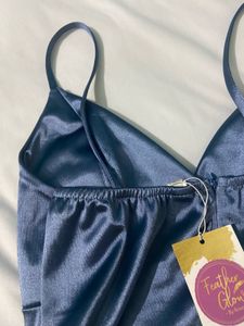 Blue Korean Bodycon Dress