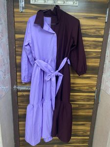 Beautiful Double Colour Shade Midi 💜🤎