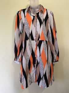Printed Shirt Dress