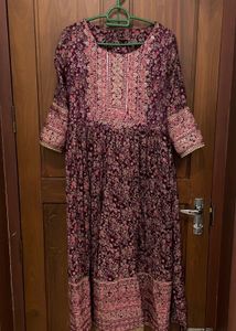 Party Wear Anarkali Set With Side Slit