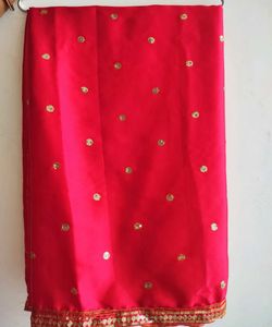 Saree With Duppata And Also Have Unstitched Blouse