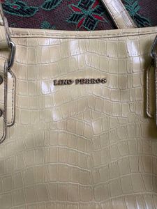 Lino Perros Yellow Crocs Handbag For Women