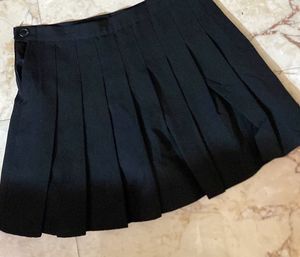 Pleated Black Skirt