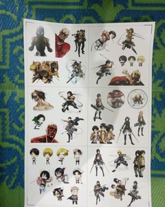 Attack On Titan Stickers Waterproof