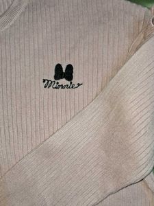 Minnie Mouse Lavender Knit Top