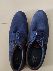 Blue Suede Casual Shoes
