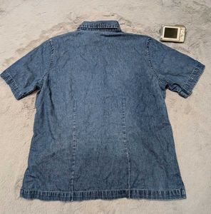 Y2K Erika Embroidered Denim Top