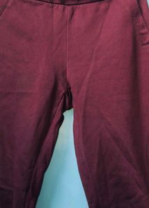 Burgundy Casual Trousers