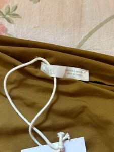 Zara asymmetric polyamide top.