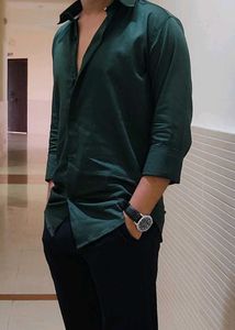 Green Long Sleeve Button Down