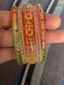 Colorful Beaded Bangles