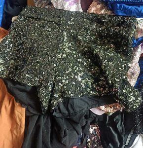 sequin trendy  shorts