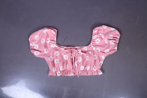 Floral Pink Puff Sleeve Top
