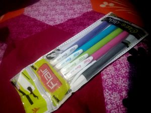 FLAIR EZEE CLICK BALL BLUE PENS