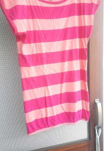 Pink Striped Tee