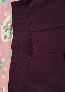 Purple Puff Sleeve Co-ords Set