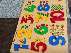 Wooden Practice Board Numbers