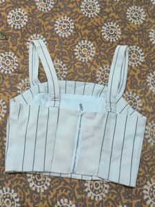 Striped Cropped Tank Top