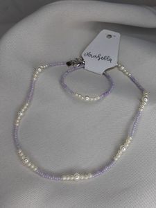 Beaded Necklace & Bracelet Set