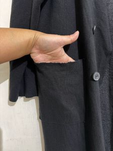 Elegant Black Long Cardigan shrug