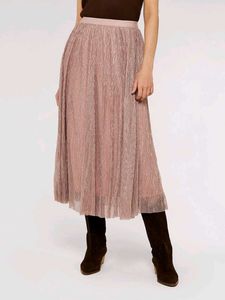 peach luxe skirt