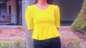 Yellow Peplum Top