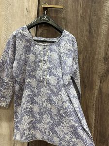 Lavender Short Kurta