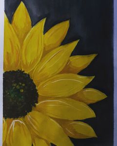 Sunflower Painting With Watercolour. ❤❤