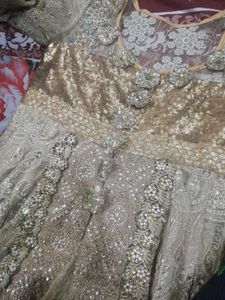 gold wedding gown....