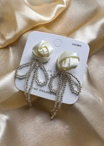 Elegant Rose Drop Earrings