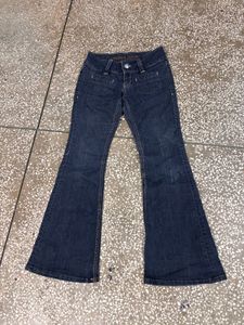 Girls Dark Wash Flare Jeans