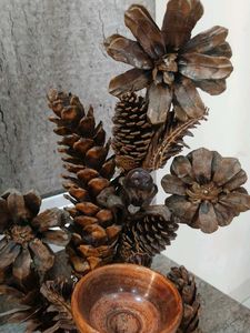 Pine Cone Candle Holder