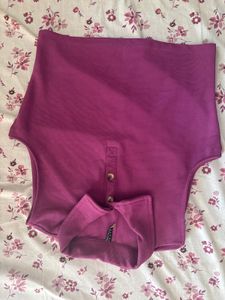 Magenta Sleeveless Top