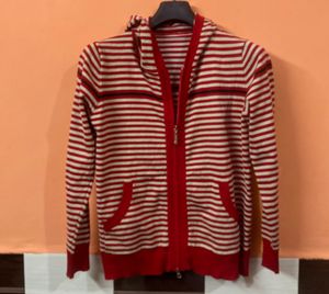 Striped Zip-Up Hoodie