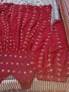 Beautiful  New One Time Use Anrakali Kurti With Pa