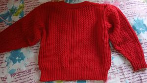 Red Crew Neck Sweater - Cozy &amp; Stylish