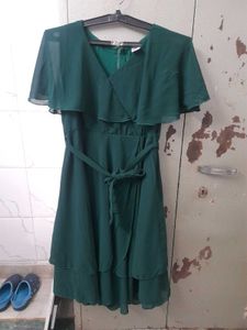 Green Wrap Dress